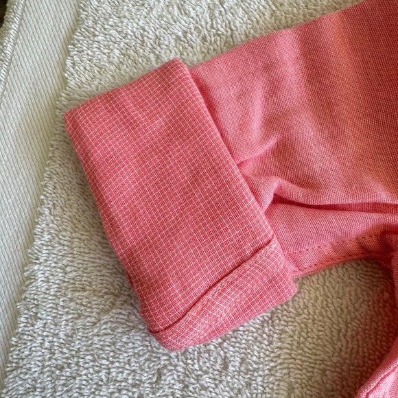 ๐ Janie and Jack ๐ The Linen-Cotton Shirt Pink Gauzy Contrast Cuff Boys 2Tโ - Picture 4 of 5